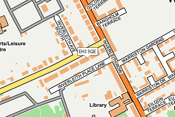 EH3 5QE map - OS OpenMap – Local (Ordnance Survey)