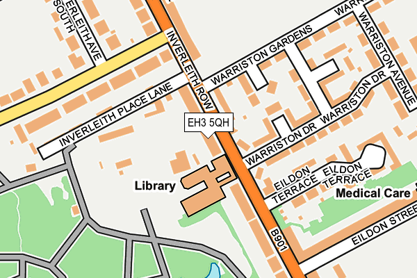 EH3 5QH map - OS OpenMap – Local (Ordnance Survey)