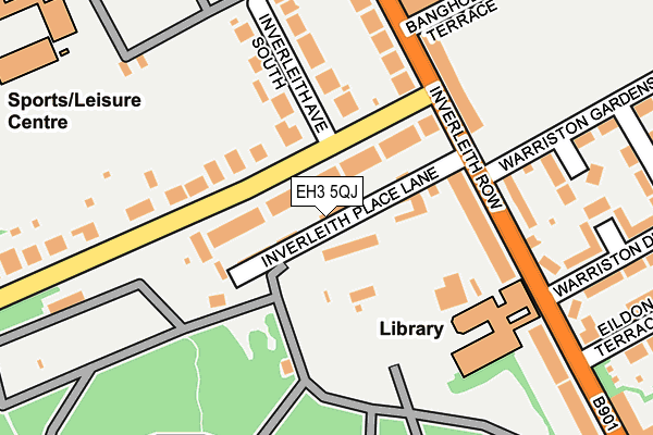 EH3 5QJ map - OS OpenMap – Local (Ordnance Survey)