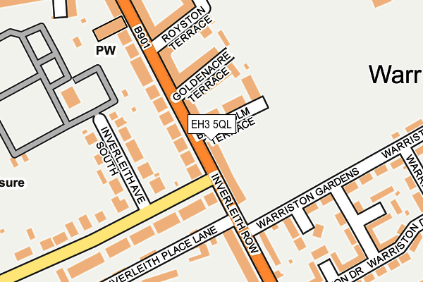 EH3 5QL map - OS OpenMap – Local (Ordnance Survey)