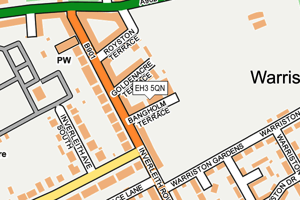 EH3 5QN map - OS OpenMap – Local (Ordnance Survey)