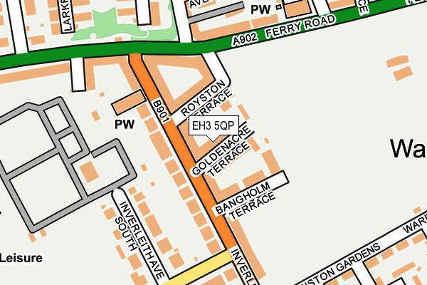 EH3 5QP map - OS OpenMap – Local (Ordnance Survey)