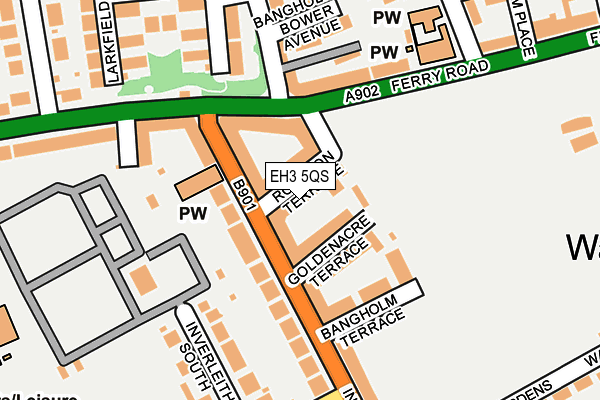 EH3 5QS map - OS OpenMap – Local (Ordnance Survey)