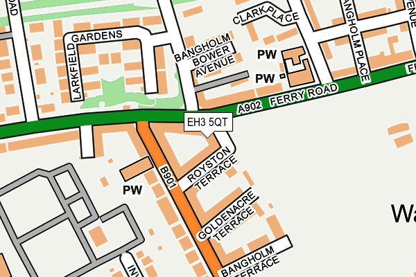 EH3 5QT map - OS OpenMap – Local (Ordnance Survey)
