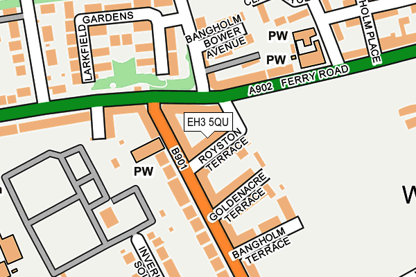 EH3 5QU map - OS OpenMap – Local (Ordnance Survey)