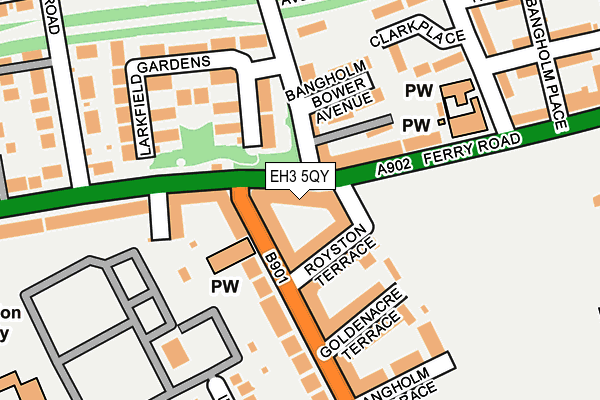 EH3 5QY map - OS OpenMap – Local (Ordnance Survey)