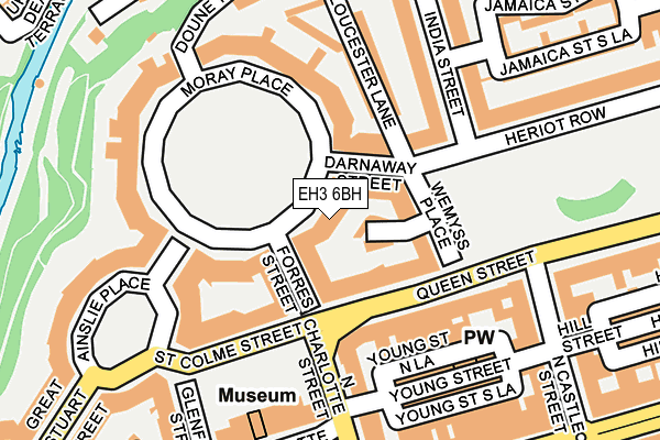 EH3 6BH map - OS OpenMap – Local (Ordnance Survey)