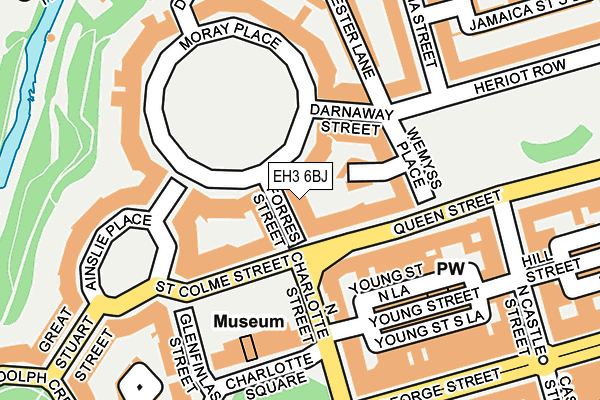 EH3 6BJ map - OS OpenMap – Local (Ordnance Survey)