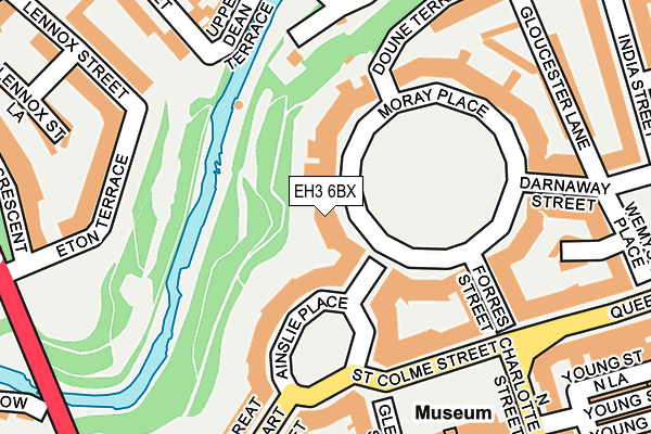 EH3 6BX map - OS OpenMap – Local (Ordnance Survey)