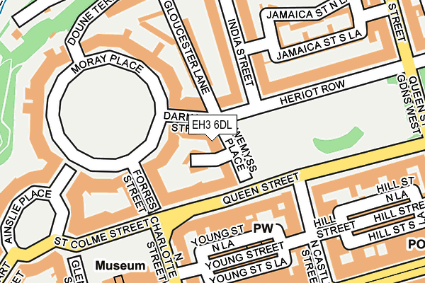 EH3 6DL map - OS OpenMap – Local (Ordnance Survey)