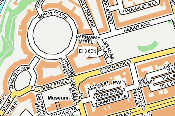 EH3 6DN map - OS OpenMap – Local (Ordnance Survey)