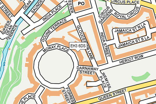 EH3 6DS map - OS OpenMap – Local (Ordnance Survey)