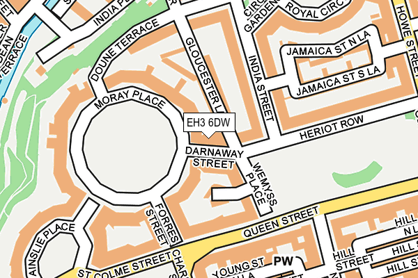 EH3 6DW map - OS OpenMap – Local (Ordnance Survey)