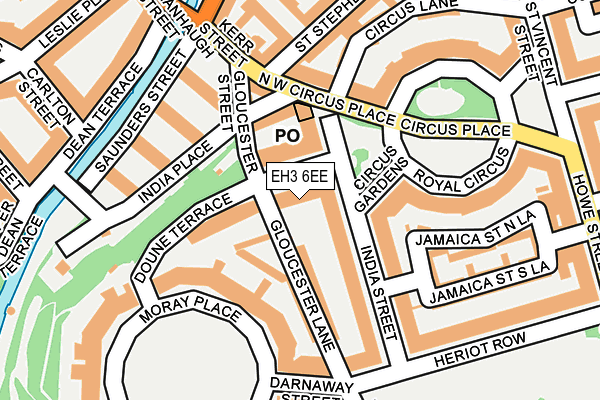 EH3 6EE map - OS OpenMap – Local (Ordnance Survey)