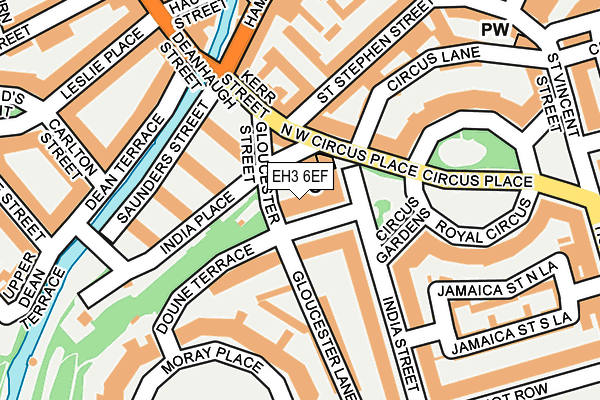 EH3 6EF map - OS OpenMap – Local (Ordnance Survey)