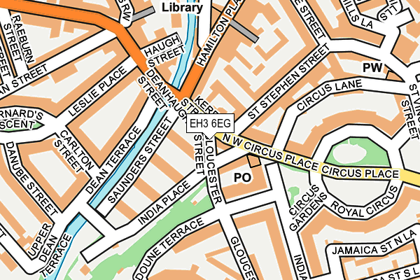 EH3 6EG map - OS OpenMap – Local (Ordnance Survey)