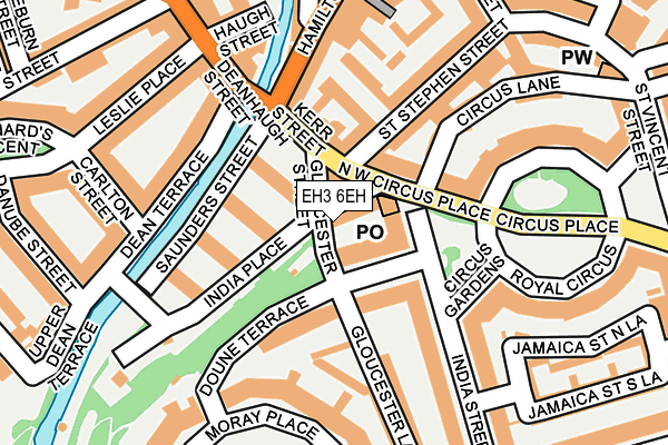 EH3 6EH map - OS OpenMap – Local (Ordnance Survey)