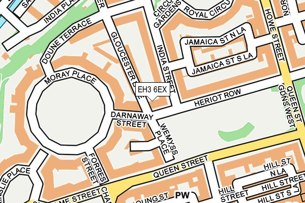 EH3 6EX map - OS OpenMap – Local (Ordnance Survey)