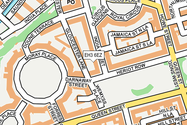 EH3 6EZ map - OS OpenMap – Local (Ordnance Survey)