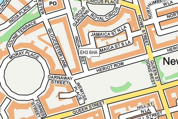 EH3 6HA map - OS OpenMap – Local (Ordnance Survey)