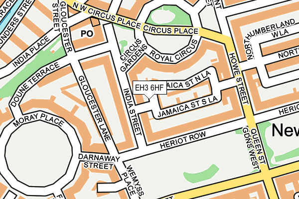 EH3 6HF map - OS OpenMap – Local (Ordnance Survey)