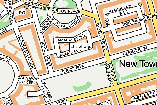 EH3 6HG map - OS OpenMap – Local (Ordnance Survey)