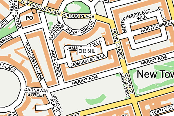 EH3 6HL map - OS OpenMap – Local (Ordnance Survey)