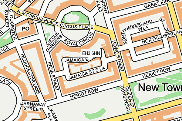 EH3 6HN map - OS OpenMap – Local (Ordnance Survey)