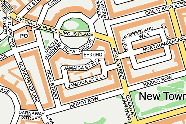 EH3 6HQ map - OS OpenMap – Local (Ordnance Survey)