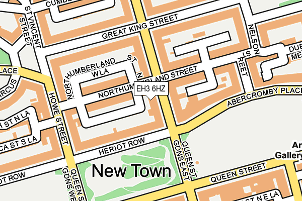 EH3 6HZ map - OS OpenMap – Local (Ordnance Survey)