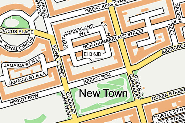 EH3 6JD map - OS OpenMap – Local (Ordnance Survey)