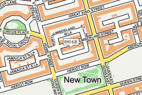 EH3 6JE map - OS OpenMap – Local (Ordnance Survey)