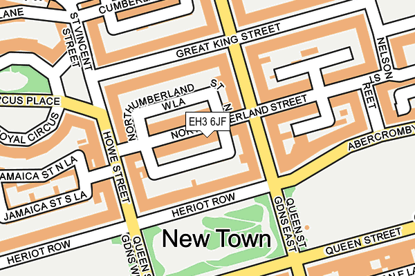 EH3 6JF map - OS OpenMap – Local (Ordnance Survey)