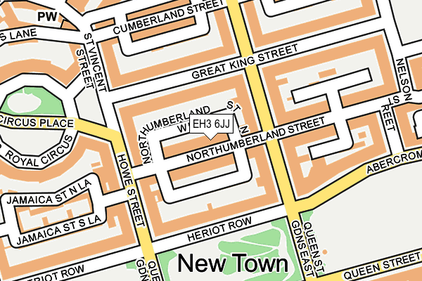 EH3 6JJ map - OS OpenMap – Local (Ordnance Survey)