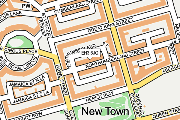 EH3 6JQ map - OS OpenMap – Local (Ordnance Survey)