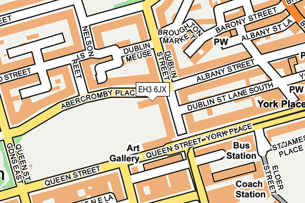 EH3 6JX map - OS OpenMap – Local (Ordnance Survey)