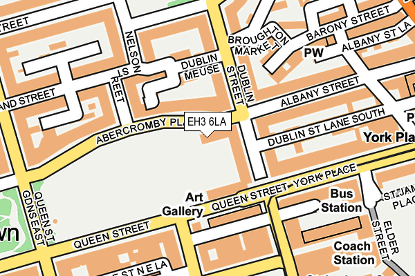 EH3 6LA map - OS OpenMap – Local (Ordnance Survey)