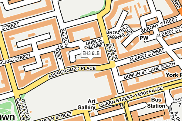 EH3 6LB map - OS OpenMap – Local (Ordnance Survey)