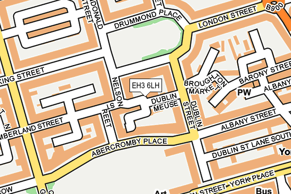 EH3 6LH map - OS OpenMap – Local (Ordnance Survey)