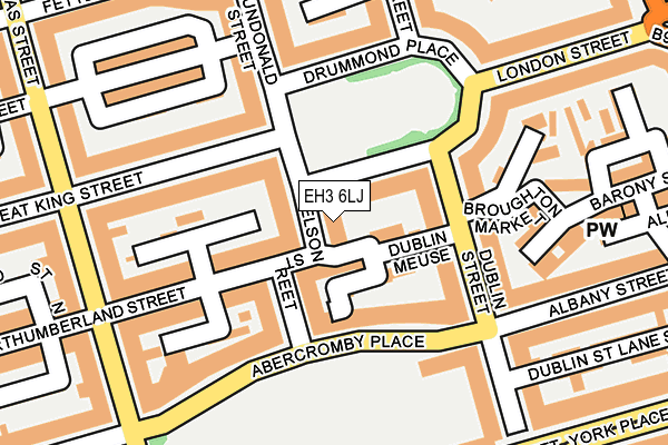 EH3 6LJ map - OS OpenMap – Local (Ordnance Survey)