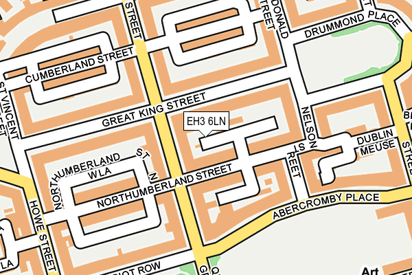 EH3 6LN map - OS OpenMap – Local (Ordnance Survey)