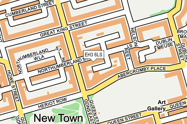 EH3 6LS map - OS OpenMap – Local (Ordnance Survey)