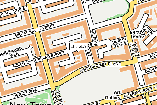 EH3 6LW map - OS OpenMap – Local (Ordnance Survey)