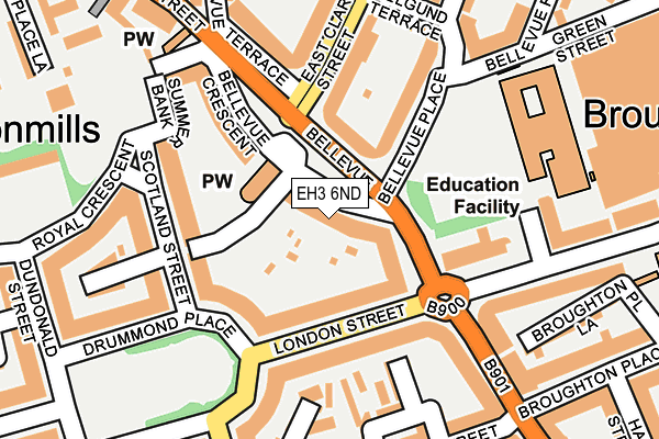 EH3 6ND map - OS OpenMap – Local (Ordnance Survey)