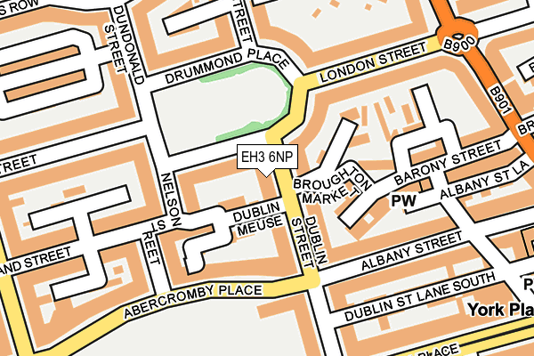 EH3 6NP map - OS OpenMap – Local (Ordnance Survey)