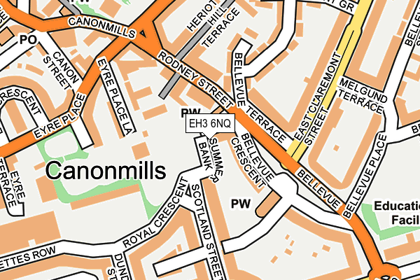 EH3 6NQ map - OS OpenMap – Local (Ordnance Survey)