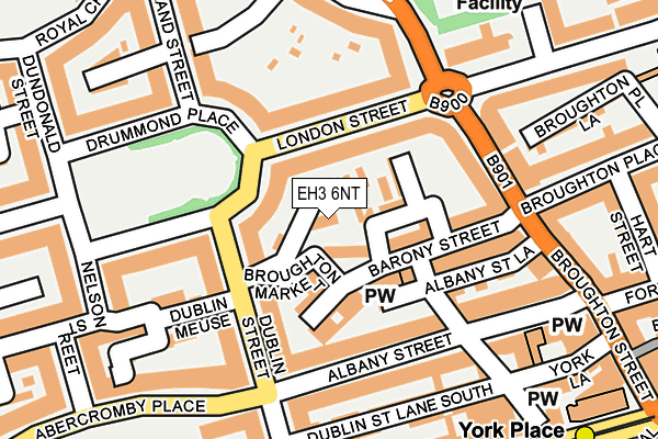 EH3 6NT map - OS OpenMap – Local (Ordnance Survey)