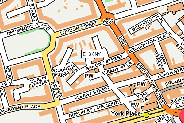 EH3 6NY map - OS OpenMap – Local (Ordnance Survey)