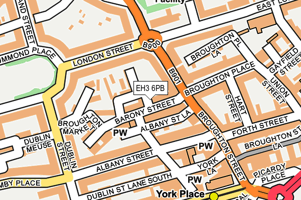 EH3 6PB map - OS OpenMap – Local (Ordnance Survey)