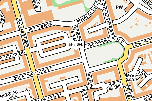 EH3 6PL map - OS OpenMap – Local (Ordnance Survey)